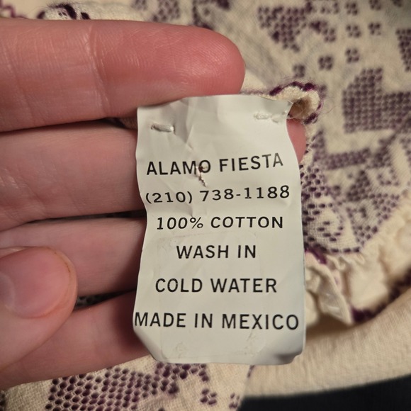 Vtg Mexican Huipil Dress Hand Embroidered Horse on Rider Oaxacan Tunic Pockets - Picture 13 of 13